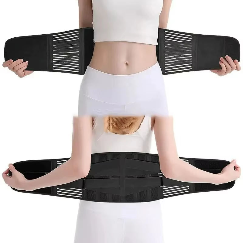 Lower Back Brace Lumbar Support Belt Adjustable Double Pull Breathable Spine Decompression Medical Orthopedic Brace Pain Relief